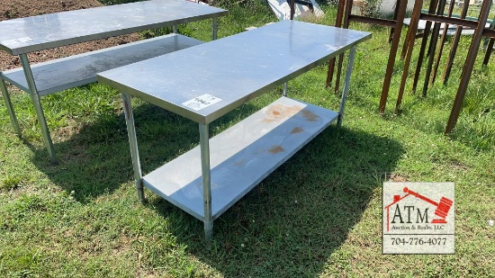 72" x 30" Stainless Table