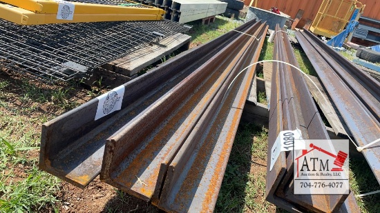 6 Pieces of 3.5" Angle Iron 20' Long
