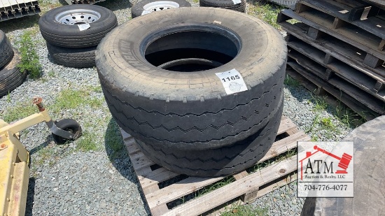 (2) 425/65R22.5 Tires