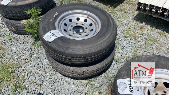 (2) 235/80R16 8 Lug Trailer Tires