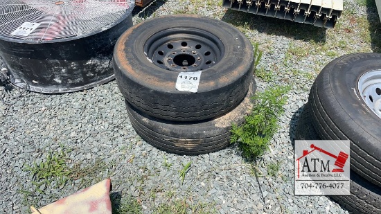 (2) 235/80R16 8 Lug Trailer Tires
