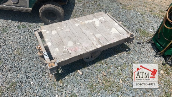 Wood Industrial Cart