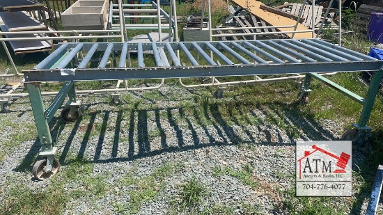 36" x 10' Rolling Conveyor Cart