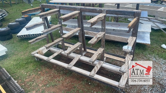 9' Rolling Cart w/ 4 Shelves