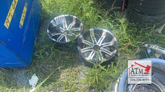 (2) Golf Cart Mag Wheels