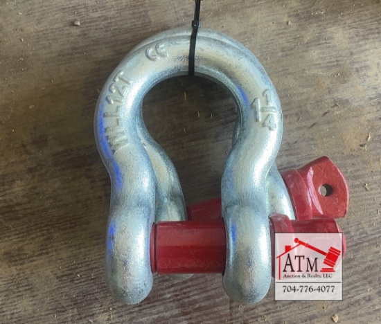 (2) NEW 1-1/4" Screw Pin Anchor Shackles