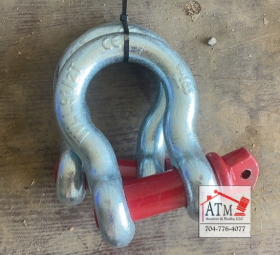 (2) NEW 1-1/8" Screw Pin Anchor Shackles