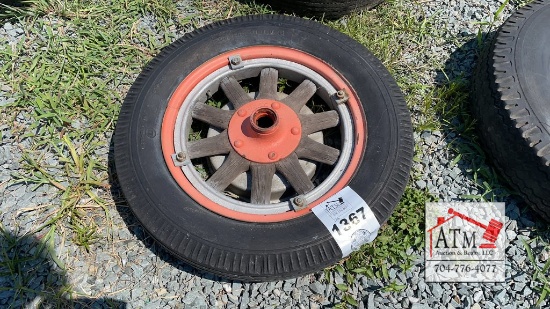 Antique Wooden Spoke Wheel/Tire