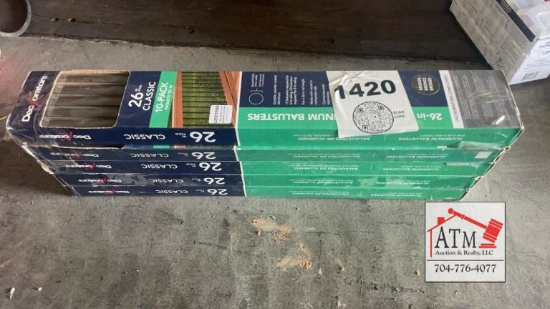 (50) NEW 26" Aluminum Balusters