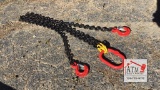 NEW 7' G80 Double Leg Chain Sling