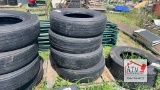 (4) 295/75R22.5 Tires