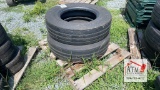 (2) 295/75R22.5 Tires