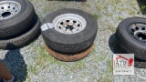 (2) 225/75R15 Trailer Tires 6 Lug