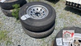 (2) 235/80R16 8 Lug Trailer Tires