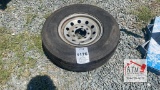 (1) 235/80R16 8 Lug Trailer Tire
