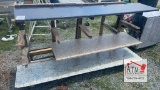 9' Rolling Cart w/ 4 Shelves