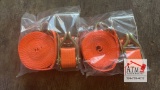 (2) NEW Ratchet Tie Downs
