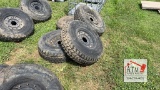 (4) Military 8-Lug 37x12.5R16.5 Tire/Wheels