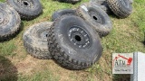 (4) Military 8-Lug 37x12.5R16.5 Tire/Wheels