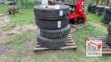 (4) 295/75R22.5 Tires/Wheels