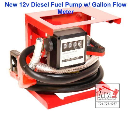 NEW 12V Diesel Pump w/ High Accuracy Flow Meter
