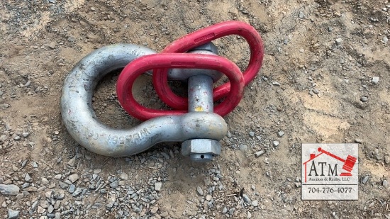 55 Ton WLL55T 2 1/2" Bolt Anchor Shackle