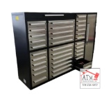 NEW 7' Work Bench w/ 35 Drawers & 1 Cabinet