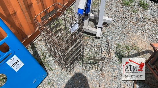 (8) Metal Baskets