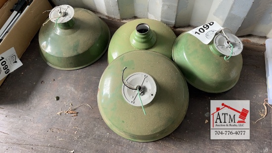 (4) Vintage Porcelain Lights