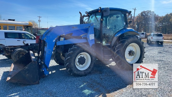 New Holland T6020 Cab Tractor 4X4 w/ 84" Bucket