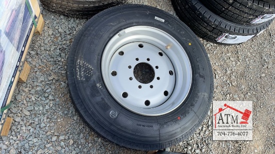 (1) NEW 215/75R-17.5 10-Ply 6-Lug Tire/Wheel Assy