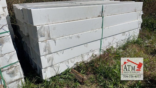 (25) 8" x 8.5' Vinyl Fence Post