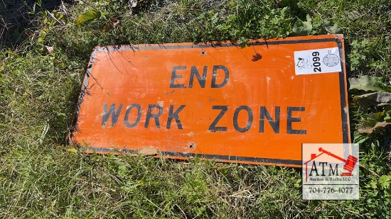 Work Zone Sign (Wood)