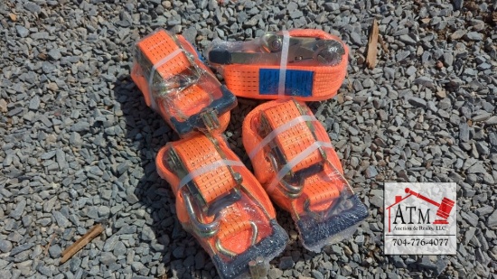 (4) NEW 2" x 27' Ratchet Straps