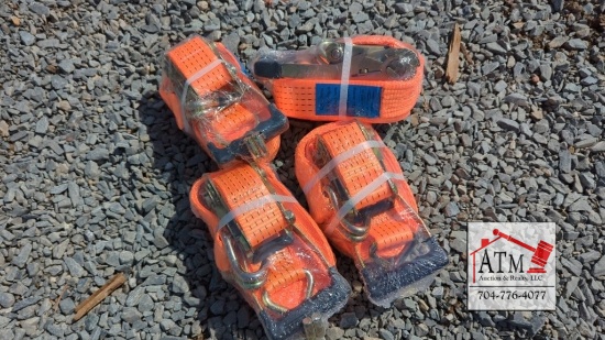 (4) NEW 2" x 27' Ratchet Straps