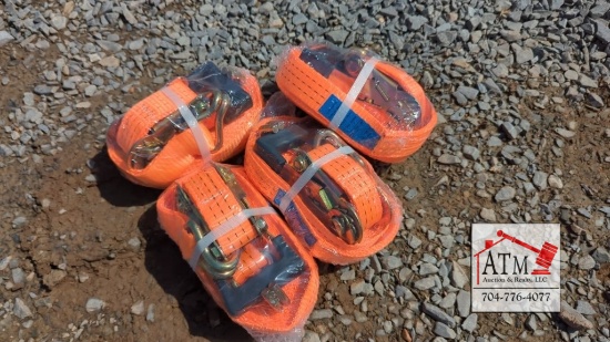 (4) NEW 1.5" x 27' Ratchet Straps