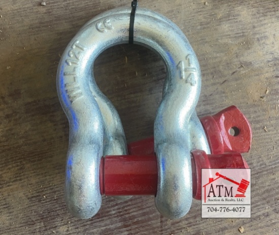 (2) NEW 1-1/4" Screw Pin Anchor Shackles