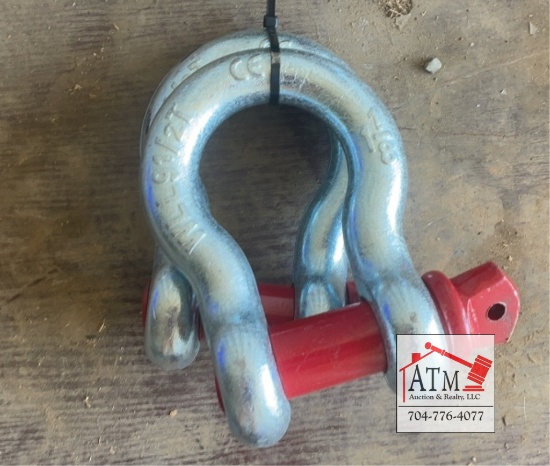 (2) NEW 1-1/8" Screw Pin Anchor Shackles
