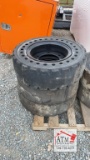 (3) 8.25-15 Solid Skidsteer Tires