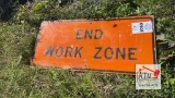 Work Zone Sign (Wood)