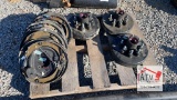 (4) 8-Lug Hubs w/ Brakes