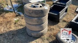 (4) 235/80R17 8-Lug Wheel Assembly