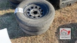 (2) 205/75R15 5-Lug Wheel Assembly