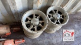 (4) Golf Cart Wheels