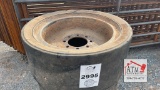(4) Solid Skidsteer Tires