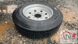 (1) NEW 215/75R-17.5 18 Ply Tire/Wheel Assy