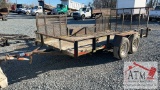 14' Hudson Bros Dual Axle Trailer (No Title)