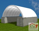 NEW Dome Container Shelter 20' x 40'