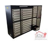 NEW 7' Work Bench w/ 35 Drawers & 1 Cabinet