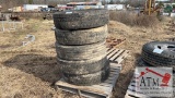 (5) 295/75 R22.5 Tires